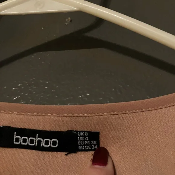 Boohoo Blush Pink Top - Picture 2 of 2